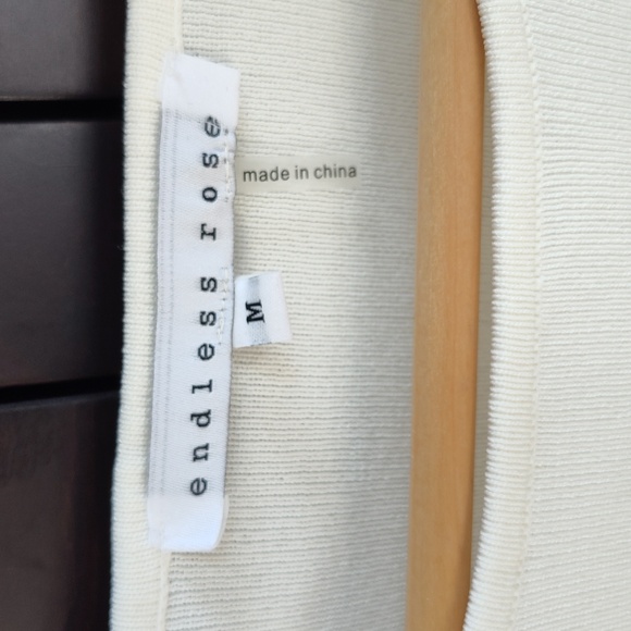 Cream Ivory lace puffed sleeved top US M - Picture 2 of 5